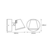 OSRAM LED buiten wandlamp ENDURA STYLE MIDI, donkergrijs, IP44