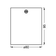 OSRAM plafondspot SQUARE, wit, 8 x 8 cm, metaal, GU10