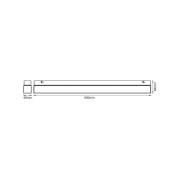 OSRAM LED wandlamp SQUARE, wit, lengte 60 cm, CCT, IP44