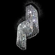 Gebogen kristallen plafondlamp Shine