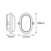 OSRAM LED buiten wandlamp BULKHEAD, wit, 6 W kunststof IP54