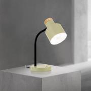 Tafellamp Gili, lichtgroen, staal, hoogte 35 cm, E27