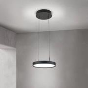 LED hanglamp Teide, zwart, 1-lamp, metaal, 2.700 K