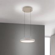 LED hanglamp Teide, kaki, 1-lamp, metaal, 2.700 K