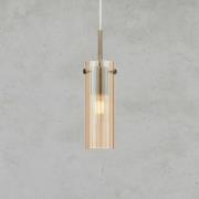 Hanglamp Tibia, stekker, amber/messingkleurig Ø 7 cm