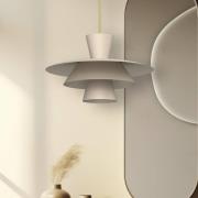 Hanglamp Plato, beige, metaal, Ø 38 cm, E27