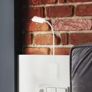 LED tafellamp op accu Cielo, wit, hoogte 56 cm, kunststof