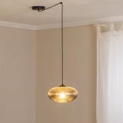 Hanglamp Origo, Ø 30 cm, rookgrijs/zwart, decentraal