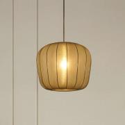 Lindby hanglamp Helin, zwart, Ø 35 cm, stof