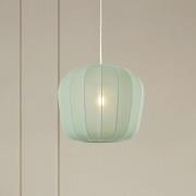 Lindby hanglamp Helin, blauw, Ø 35 cm, stof