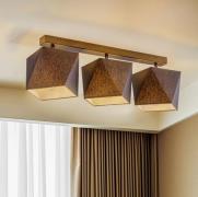 Plafondlamp Thea, 3-lamps, zwart