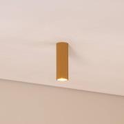 Carbon plafondlamp, goudkleurig, hoogte 20 cm, aluminium