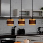 OSRAM hanglamp Decor Hornet, 3-lamps, zwart/goud