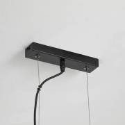 Hanglamp Hessian, lengte 60 cm, naturel wit, linnen/metaal