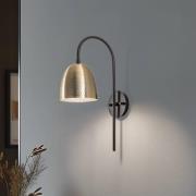 Wandlamp Tattoo 3321, goud antiek, metaal, Ø 16 cm