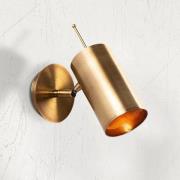 Wandlamp Kem, messing, metaal, hoogte 23 cm, E27