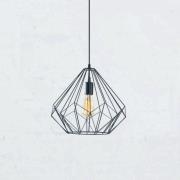 Hanglamp Diamond, zwart, metaal, Ø 37 cm, E27