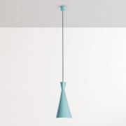 Hanglamp Tom, turquoise, metaal, Ø 19 cm, E27