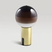 MARSET Accu-tafellamp Dipping Light, bruin/messing, dimbaar