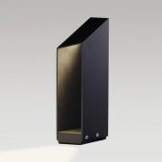 MARSET LED sokkellamp Domus, hoogte 37 cm, zwart, aluminium