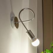 Wandlamp Oxford, chroom, metaal, E27