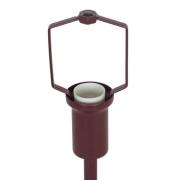 Tafellamp Ellen mini, bordeauxrood, hoogte 25 cm, metaal