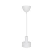 Hanglamp Matis, wit, Ø 13 cm, metaal