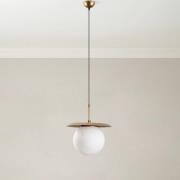 Hanglamp Anemon, goudkleurig, glas, Ø 30 cm, E27