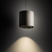 Hanglamp Point Duo, zijdegrijs, staal, Ø 13 cm, GU10