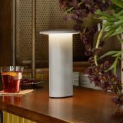 Fritz Hansen LED tafellamp op accu Solae, grijs, aluminium, IP44