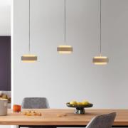 SCHÖNER WOHNEN LED hanglamp Elmo, Sandbrise, 3-lamps, 3000 K