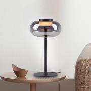 SCHÖNER WOHNEN LED tafellamp Sia, zwart/rookgrijs 3.000 K