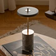 UMAGE acculamp Asteria MOVE MINI, marmergrijs/staal, IP44