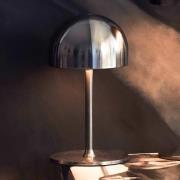 LED tafellamp Tim, nikkelkleurig, hoogte 22 cm, IP54