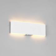 LED wandlamp op accu Conchita, breedte 22 cm, wit, metaal, CCT