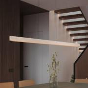 LED hanglamp Donegal, beige, lengte 150 cm, CCT