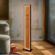 LED vloerlamp Kalea, hoogte 120 cm, houtkleurig, hout