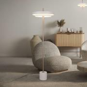 LED vloerlamp Keaton, lichtgrijs, hoogte 138 cm, metaal, CCT