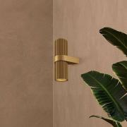 Wandlamp DYNAMICS, goudkleurig, hoogte 23 cm, metaal up/down