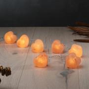 Lichtketting Lichtkristallen Hart, Zoutkristallen Amber