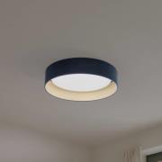 LED plafondlamp Plafond Samt donkerblauw, Ø 45 cm, 3-traps dimbaar