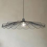 Hanglamp Margarita, Ø 80 cm, zwart, E27, metaal