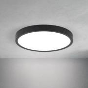 LED plafondlamp Disc, zwart Ø 24 cm, CCT metaal/kunststof