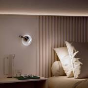 Duck LED wandlamp, wit, aluminium, 2.700 K, verstelbaar