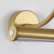 LED wandlamp op batterijen Vigo, goudkleurig, breedte 30 cm, metaal