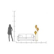 KARE vloerlamp Supernova, amber, glas, 160 cm, E27