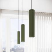 Hanglamp ALORA, olijfgroen, Ø 8 cm, metaal, GU10