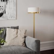 By Rydens vloerlamp Marcel, messing/wit, hoogte 150 cm