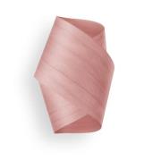 LZF wandlamp Orbit, lichtroze, breedte 19 cm, hout