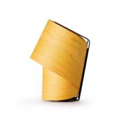 LZF tafellamp Tiny, geel, hoogte 22 cm, houtfineer